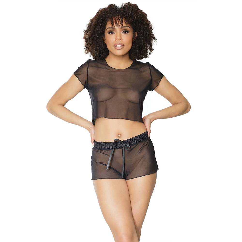 Coquette - Crop Top & Booty Short Set